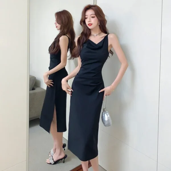 Đầm ôm cổ đổ xếp li - MC2-41 - Ảnh 5