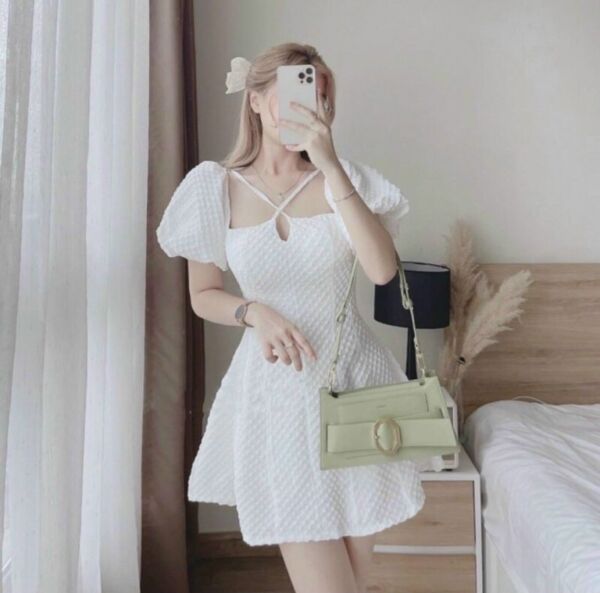Đầm xòe tiểu thư dáng ngắn - MC4 - dcc0014 - Ảnh 2